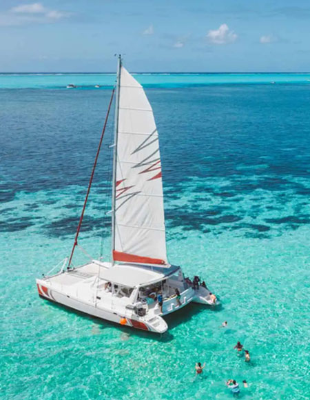 Catamaran excursion in Mauritius